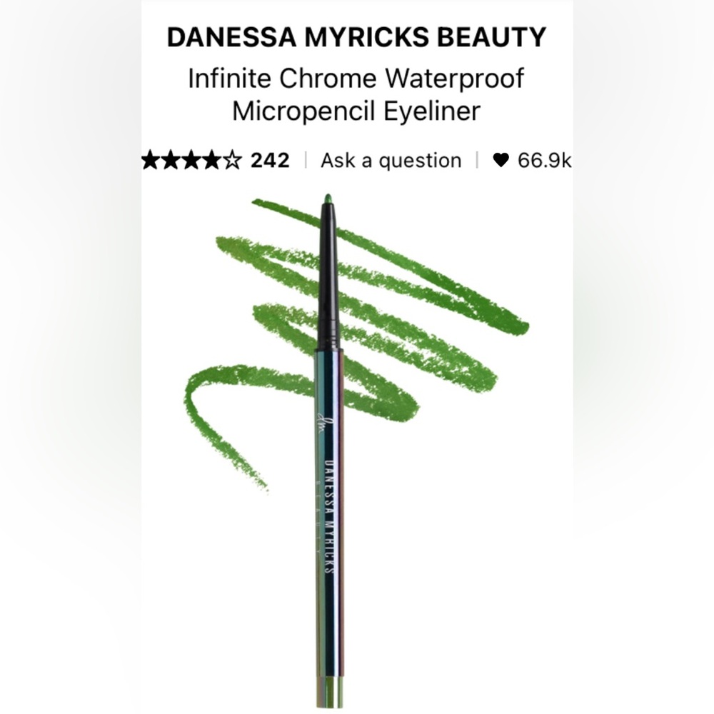 NIB Danessa Myricks Beauty Green Eyeliner